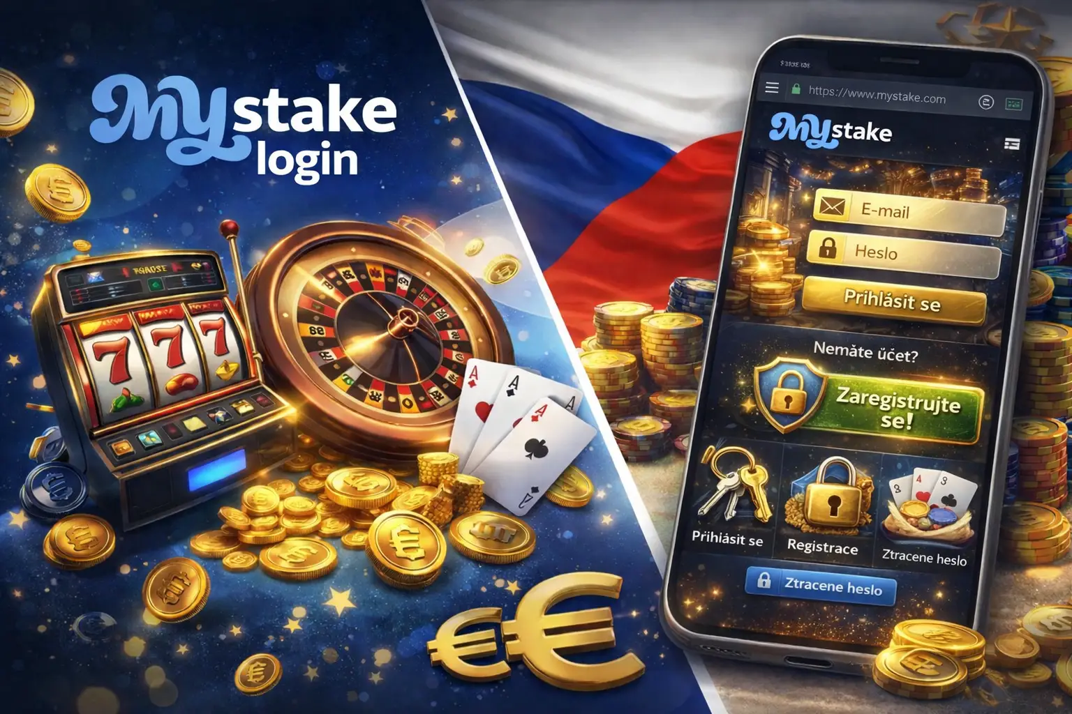 Mystake login: registrace a první přihlášení